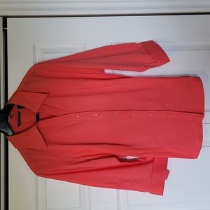 Zac and Rachel size 2X 3/4 length sleeve button down blouse